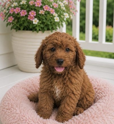 Female Cavapoo puppy available at Patty's Pups in Chicago, Illinois.